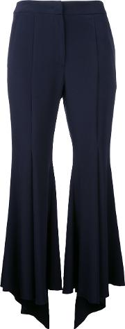 Ruffled Cropped Trousers 