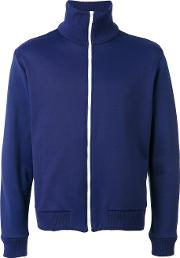 Fleece Zipped Jacket Men Cottonpolyamidepolyester Xl, Blue