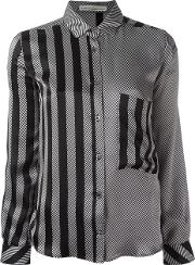Striped Satin Shirt 