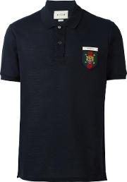Web Crest Polo Shirt Men Cottonspandexelastane S, Blue