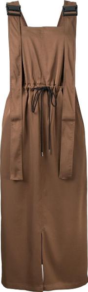 G.v.g.v. Twill Utility Pinafore Dress Women Polyestertriacetate 34, Brown 
