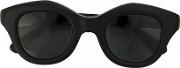 Cat Eye Shaped Sunglasses Unisex Acetateglass One Size, Black