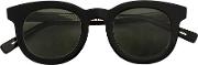 Square Shaped Sunglasses Unisex Acetateglass One Size, Black