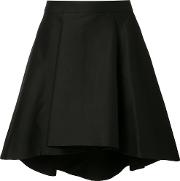 Pleated Skirt Women Silkcottonpolyester 8, Black