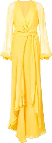 Coco Dress Women Silk 4, Yelloworange
