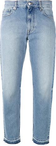 Cropped Jeans Women Cotton 27, Blue