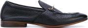 Buckle Loafer Shoes Men Calf Leatherleather 44, Black