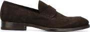 Classic Penny Loafers Men Leathersuede 42.5, Brown