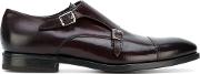 Henderson Baracco Classic Monk Shoes Men Leather 42, Pinkpurple 