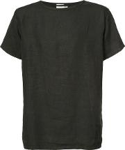 Loose Fit T Shirt Unisex Linenflax 3, Black