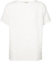Loose Fit T Shirt Unisex Linenflax 3, White