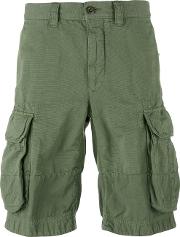 Cargo Shorts Men Cotton 34, Green