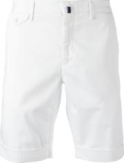 Flap Pocket Shorts Men Cottonspandexelastane 48, White