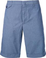 Tailored Shorts Men Cottonpolyurethane 44, Blue