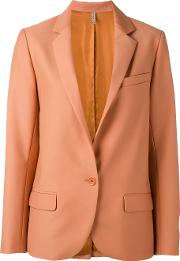 Indress Notched Lapel Blazer Women Cuprowool 1, Brown 