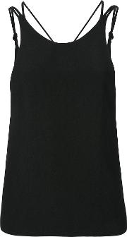Iro Cross Back Tank Top Women Polyester 38, Black 