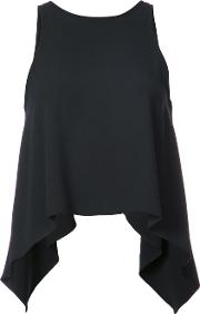 Iro Curved Hem Tank Top Women Polyester 38, Black 