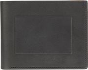 Frame Detail Wallet Unisex Calf Leather One Size, Black