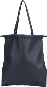 Soft String Tote Women Calf Leather One Size, Black