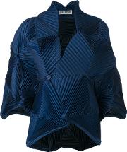 Plisse Jacket Women Polyesterpolyurethane 2, Blue