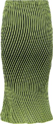Optical Illusion Striped Skirt 