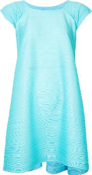 Trapeze Dress Women Polyester 3, Blue