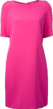 Midi Shift Dress Women Polyesterother Fibers 42, Pinkpurple