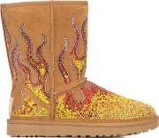 Ugg X  Crystal Flame Ankle Boots 
