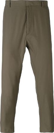 Chino Trousers Men Cotton 52, Green