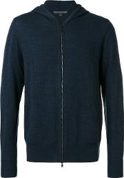 Hooded Sweater Men Merino Xl, Blue