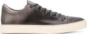 Lace Up Sneakers Men Leatherrubber 8, Grey