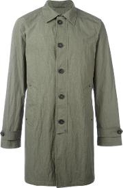 Single Breasted Coat Men Cottonpolyamide 52, Green