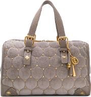 Quilted Stud Tote Bag 