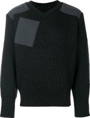 Julius Patch Pocket Sweater Men Acrylicnylonwool 1, Black 