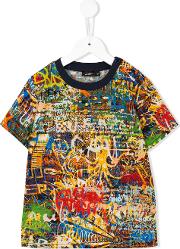 Graffiti Print T Shirt Kids Cotton 2 Yrs