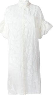 Feather Pattern Shirt Dress Women Linenflax S