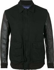 Cargo Pocket Jacket Men Cottonacrylicpolyesterpolyurethane Resin M, Black