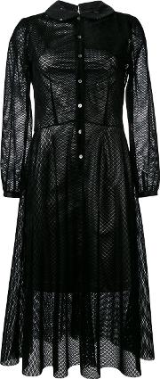 Mesh Layer Dress Women Polyesterrayonpolyurethane Resin S, Black