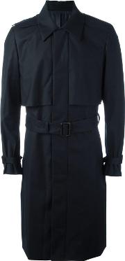 Juun.j Pocketed Belted Trench Coat Men Polyesterrayon 46, Blue 