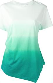 J.w.anderson Degrade T Shirt Women Cotton Xs, Green 