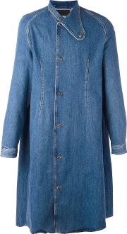 J.w.anderson Midi Denim Coat Men Cotton 48, Blue 