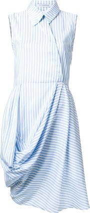 J.w.anderson Side Draped Shirt Dress Women Silk 10