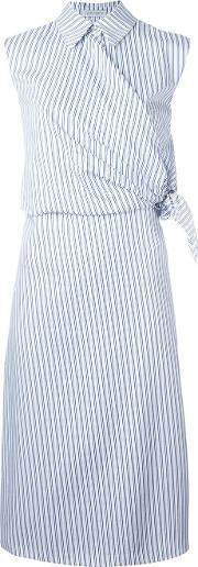 J.w.anderson Side Knot Shirt Dress Women Cotton 8, White 