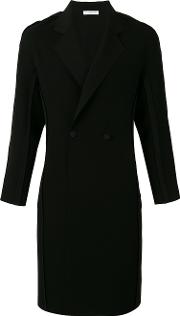 J.w.anderson Slim Double Breasted Coat Men Polyester 52, Black 