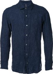 Slim Fit Shirt Men Linenflax 2, Blue
