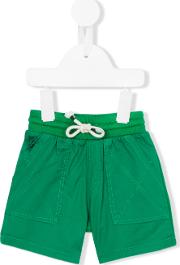 Drawstring Shorts Kids Cotton 12 Mth, Green