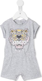 Tiger Playsuit Kids Cottonspandexelastane 6 Mth, Infant Girl's, Grey
