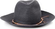 Straw Hat Men Calf Leatherpolyesterjapanese Paper One Size, Grey