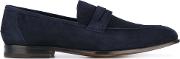 Classic Penny Loafers Men Suedeleather 9.5, Blue