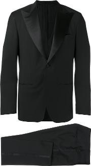 Single Breasted Suit Men Cupromohairwool 48, Black